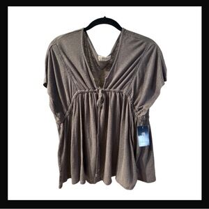Lucky Brand linen blend Top